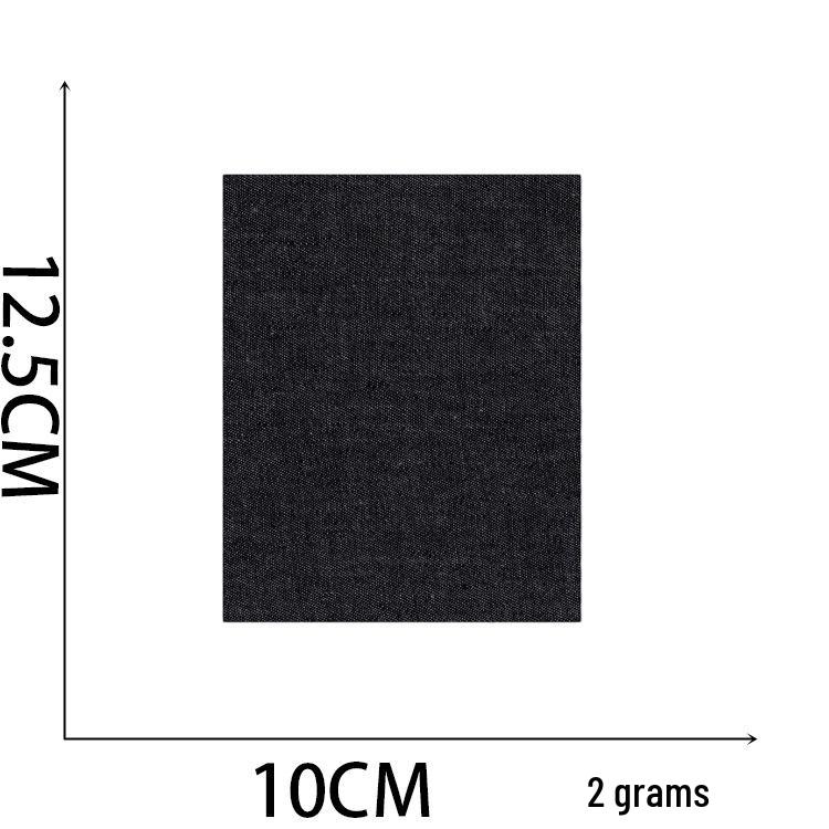 Howling Denim Knee Patches: 5 Color Mix, Embroidered Iron-On, Cuttable Fabric Patches