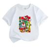 Kids Boys Girls Crew Neck Short Sleeve 100% Cotton T-Shirt Cute Cartoon Game Character Printed Casual Lightweight Breathable Summer Daily Wear Top for