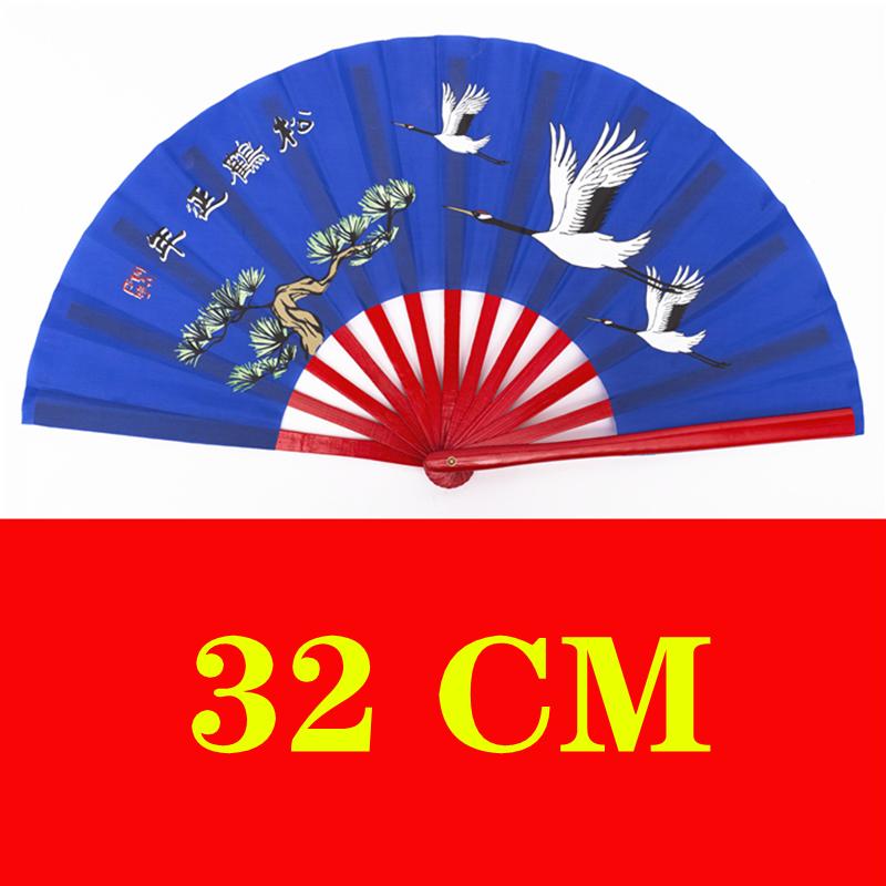 Tai Chi Kung Fu Folding Fan Dragon Crane Martial Arts Exercise Fitness Hand Fan Chinese Classical Dance Performance Ventilador