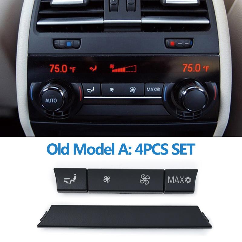 Car Rear Air Vent Venlitation Ac Buttons Key Caps Repair Kit Set For 5 5GT 6 7 Series F10 F11 F07 F01 F02 F12 F06 730 735