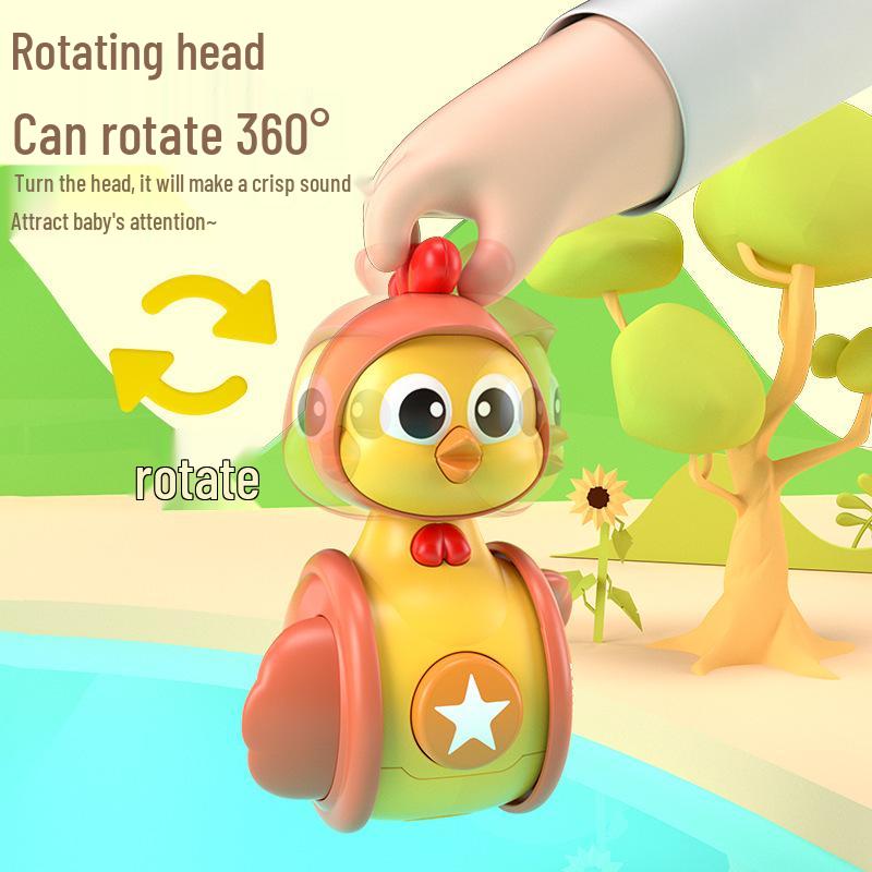 Moe Chicken Baby Soothing Tumbler Toy - Educational and Drop-Resistant for Early Learning and Kindergarten Fun