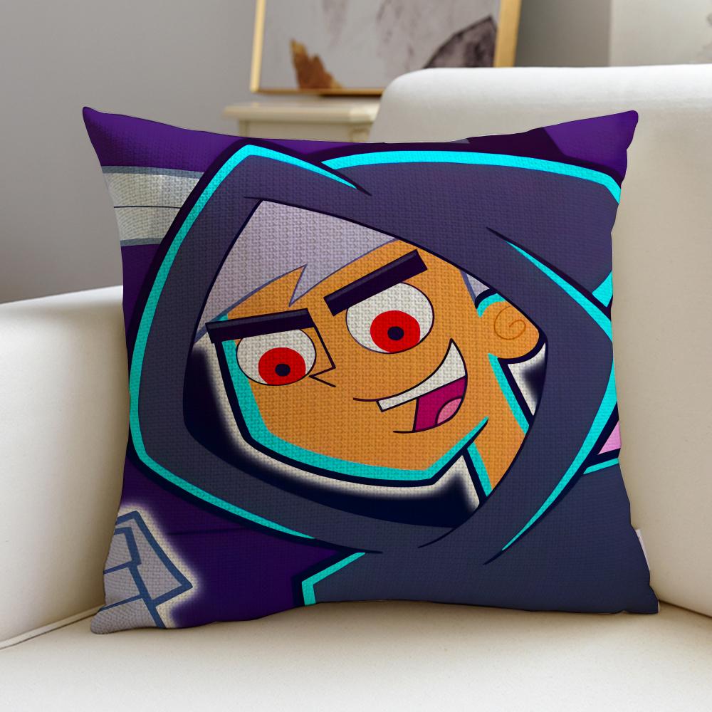 Ghostly DDanny PhantomS Cushion Cover Breathable and skinfriendly linen pillowcase square removable and washable cushion