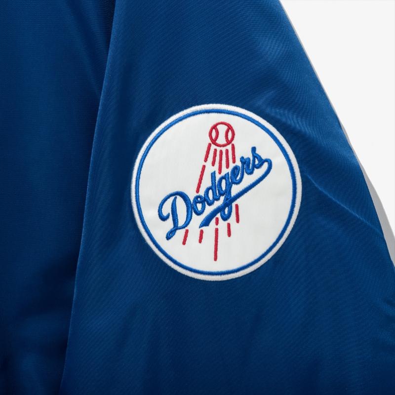 New Era Mlb La Dodgers Authentic Stadium Jacket Blue