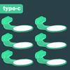 6PCS Luminous Phone Dust Plug Dustproof USB Dust Plug New Port Protective Cover  Phone Accessories