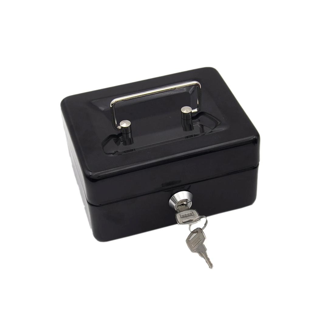 Secure Cash Storage Box/Heavy-Duty Steel Cash Safe with Combination Lock - Fire-Resistant Money Storage Box &Valuables Organizer