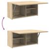 Badezimmer-Wandschrank Sonoma Eiche Optik 60 x 25 x 30 cm Spanplatte