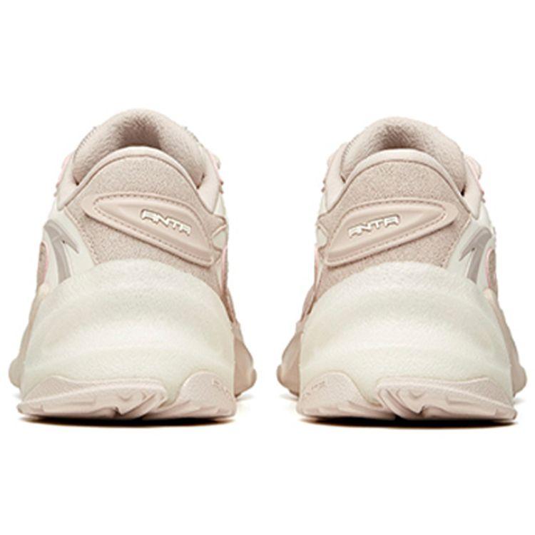 Anta Pulse Fabric Synthetic Leather Non-Slip Waterproof Breathable Low-Top Casual Shoes Women sneakers Lotus-Gray 922048850-1