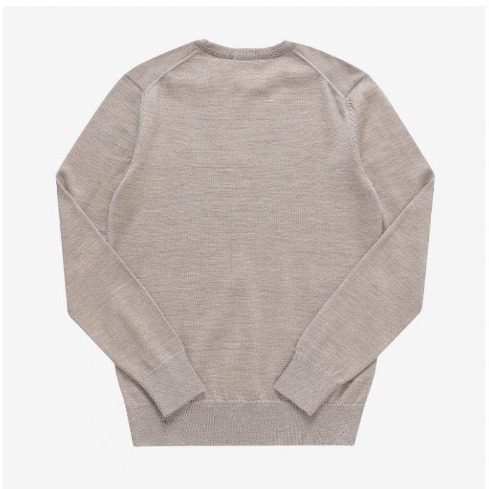 Maison Kitsune Km00501kt1036 H250 Chillax Fox Patch Mens Knit