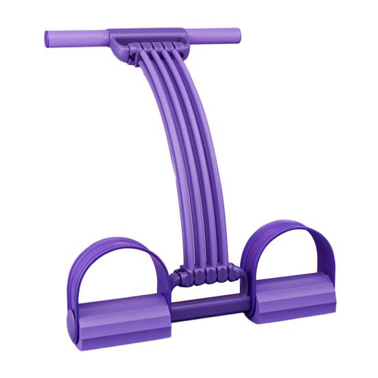 Pedal Resistance Band with Handle, 8-Tube Pedal Ankle Puller Exerciser, Multifunction Tension Rope for Arm, Leg, Waist And Shoulder Training