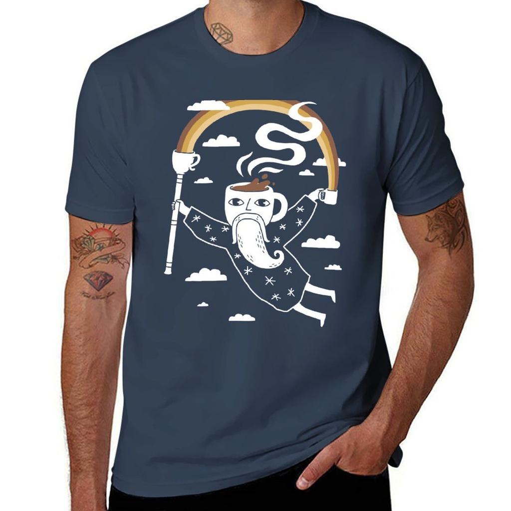 Joe the Coffee Wizard TShirt Summer Casual Loose TShirt