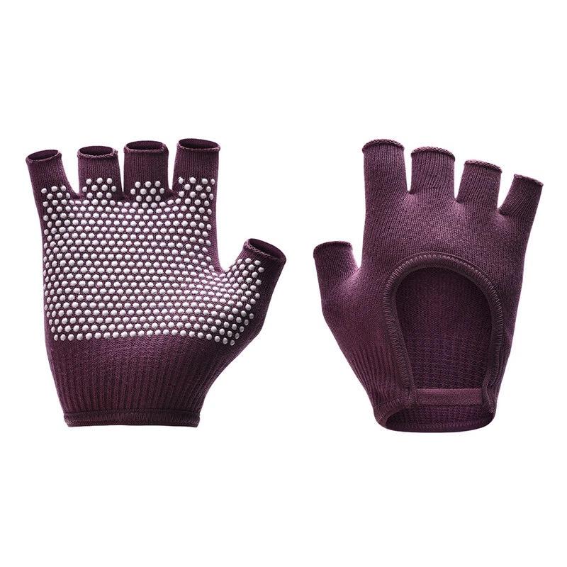 Professionelle Damen Yoga Pilates Fitness Handschuhe Handgriffe Rutschfest Baumwolle Warm Schweißfest für Fitnessstudio Übung Training
