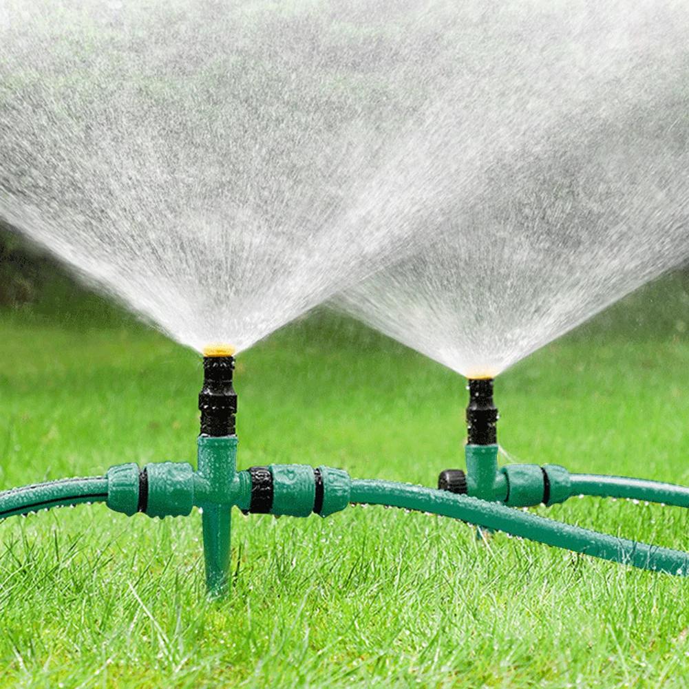 20-5pcs 360 Degree Rotation Auto Irrigation System 3 Gears Adjustable Irrigation Sprinkler For Garden Irrigation Watering Tools