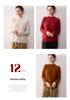 Women's Pure Cashmere Half-High Neck Sweater - Versatile Long Sleeve Knit Pullover