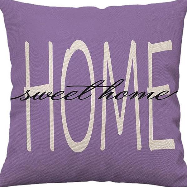 Pastoral Plants and Flowers Pillowcases Lavender Daisy Printed Linen Pillows Home Office