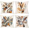 Modern Abstract Floral Pattern Decorative Cushion Covers Polyester Pillowcase, Sofa Decorative Cushion Cov Headboard Pillow