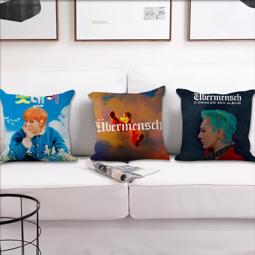 Hot Singer-G-Dragon-Drama cushion cover Sofa Living Room Bedroom Headboard Backrest Cushion Square Cushion Nap Time Pillow Case