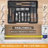 Korekaou Vasso Portaposate Espandibile con Cassetto e Porta Posate con Coltello x x H5cm Custodia, Divisori a 3 Lati, Supporto, Circa. L33-56 P37-48.5