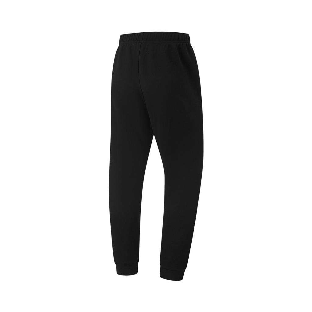 Li Ning Fitness Series Warmth Retaining Comfortable Solid Color Logo Cuffed Training Early Autumn Knitted Sports Pants Men pants Black AKLUA73-1