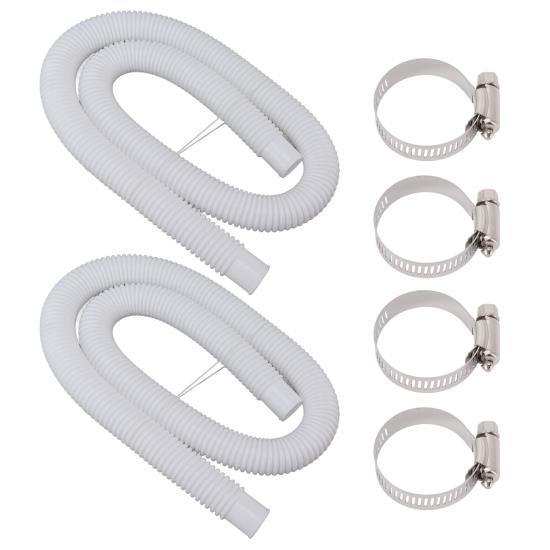 

Swimming Pool Replacement Hoses with Clamps for 300 330 530 1000 Gallon Pool Pump