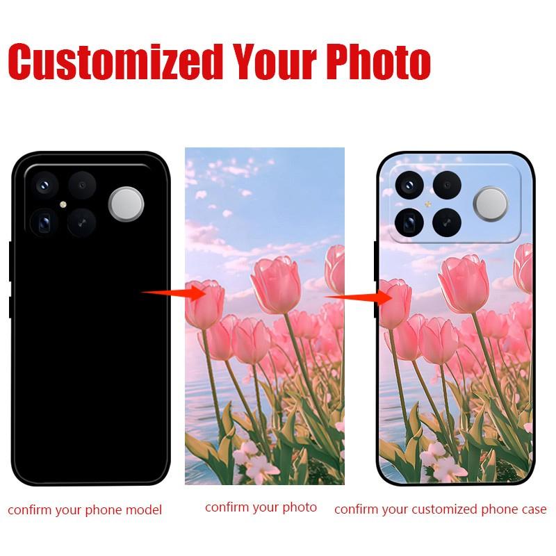 Customized DIY Soft TPU Case For Xiaomi Redmi K90 Pro Max Personalize Picture Cover For Poco M7 Plus F8 Ultra F7 X6 Pro C85 C71