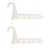 2Pcs Door Mounts Strong ABS Hangers for Towels Jackets Arrangement Bendable Styles Minimal Space Saving