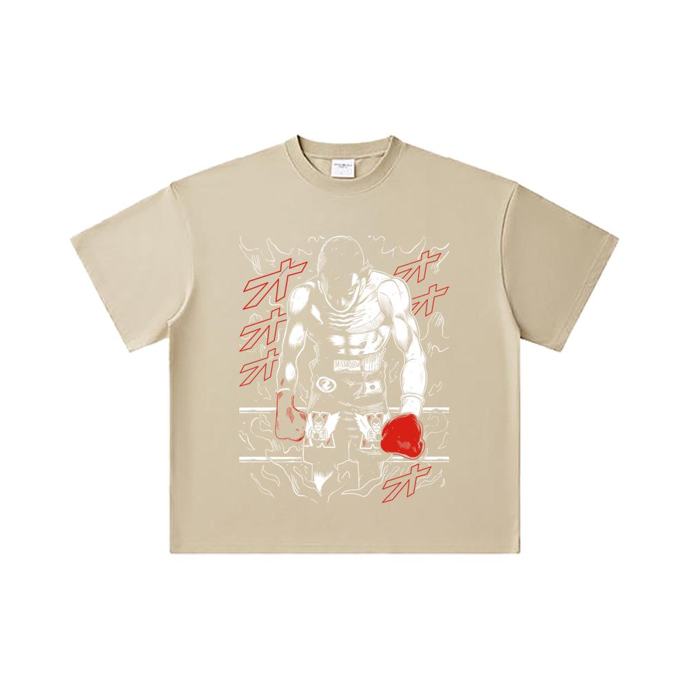 260 GSM Double Yarn 32 Count 100% Cotton Hajime No Ippo V2 Takamura Print Unisex Heavy Cotton T Shirt