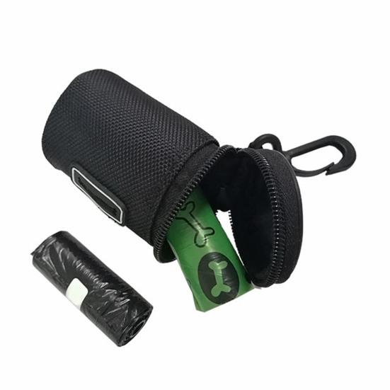 Waste Bag Dispenser Zipper Closure Compact Size Waterproof Large Capacity Hook Design