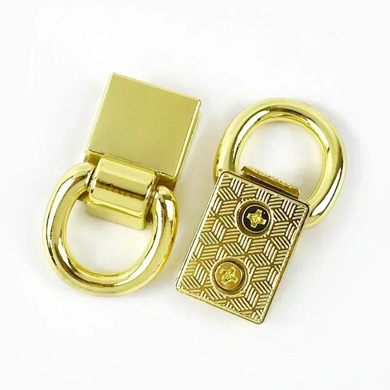 4/8Pcs Meetee 36x15mm Side Clip Buckle Bag Strap Metal Clasp D Ring Hook Handbag Screw Connector Buckles Leather Craft Hardware