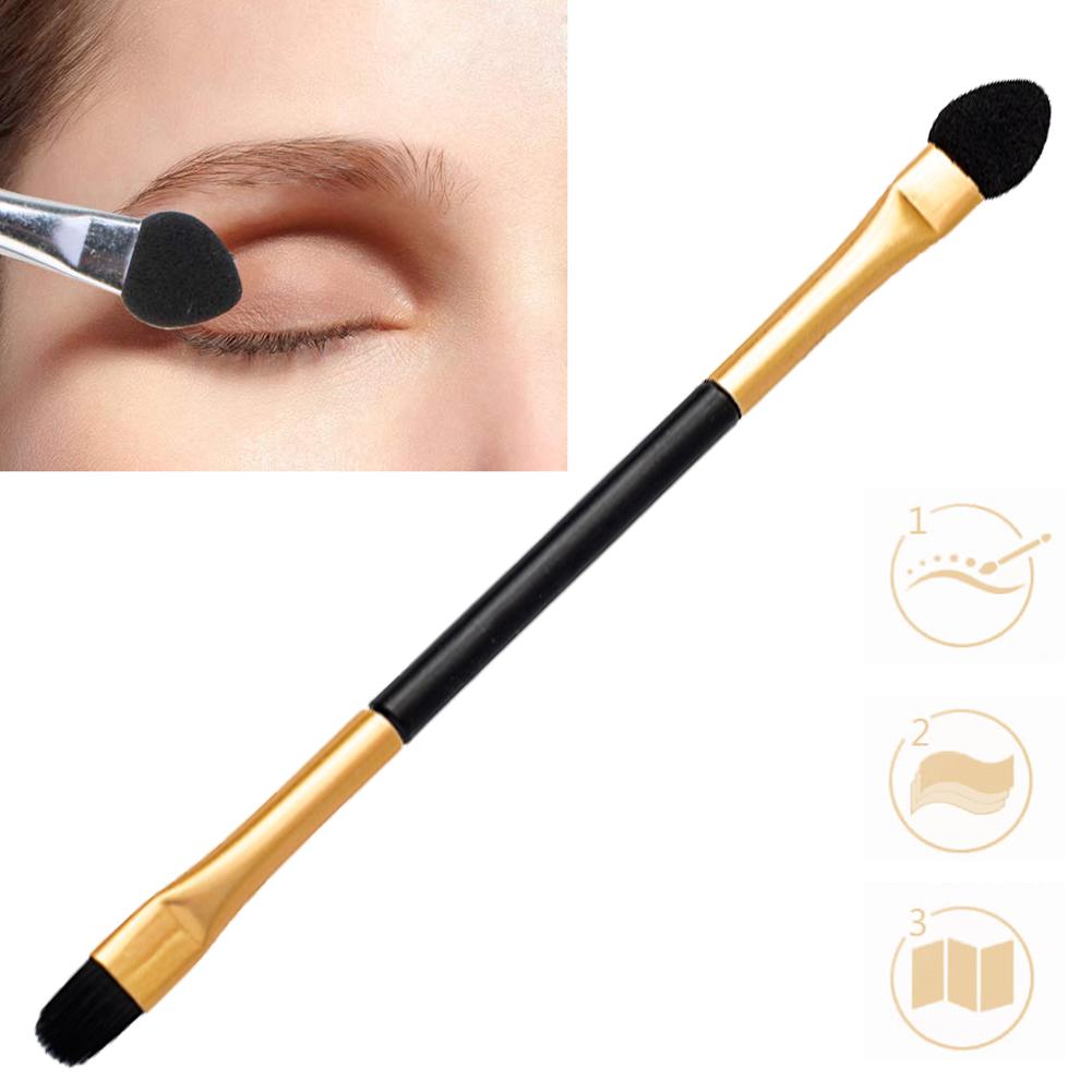 

Двухголовый Eyeshadow кисть мягкие волосы Easy применение двойного конца тени для бровей для Wome