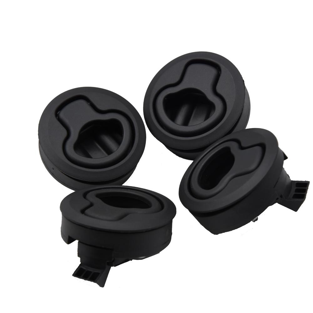 2/4/10Pcs Black Round Flush Pull Slam Latch for RV Boat Marine Deck Hatch Door Replacement for RV Boat Marine Deck Hatch Locker