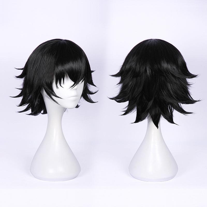 Parrucca Cosplay Ciel Phantomhive Black Butler Cosplay Uomo Corta Grigio Blu Parrucca Cosplay Anime Cosplay Parrucca Sintetica Resistente al Calore