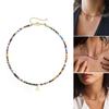 Colorful Beads Necklace Fashionable Clavicle Chain Woman Neck Jewelry Statement Necklace Suitable for Various Occasion