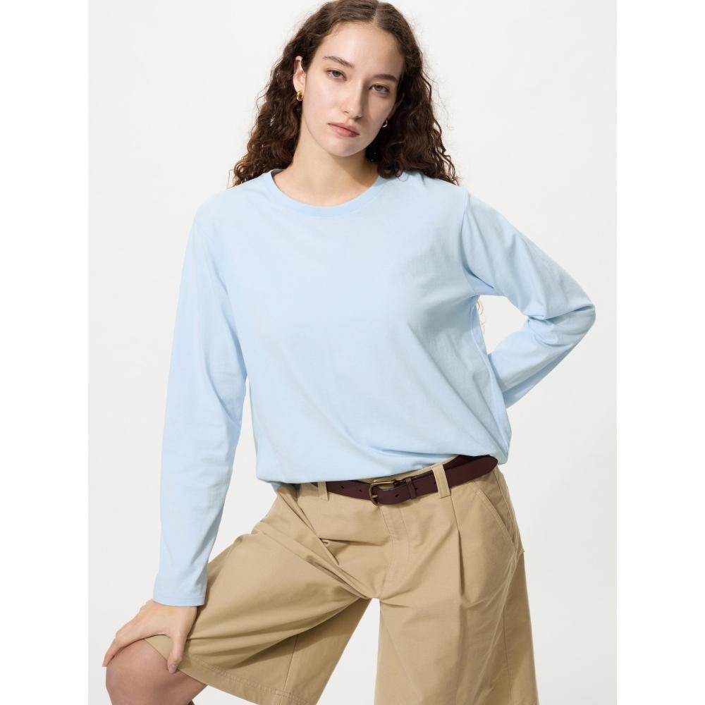 Uniqlo Japan SofT CoTTon Round Hem T Long Sleeve