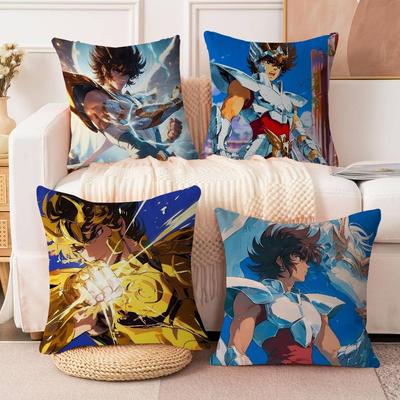 S-Saint Seiyas Kissenbezug Toon Geschenk Kissenbezug Schlafzimmer Zuhause Sofa Stuhl Sitz Dekor Kissenbezug