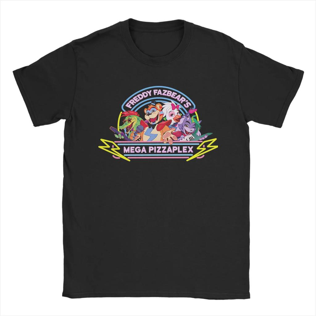 FNAF At Freddys Men's Humorous T-shirt Round Neck T-shirt Short Sleeve Top Casual T-shirt