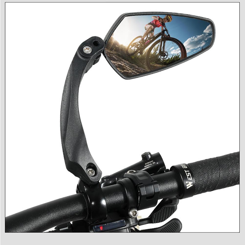 Bike Mirror Handlebar Mount Riding Rearview Mirror Adjustable Rotatable Safety Accessories for
