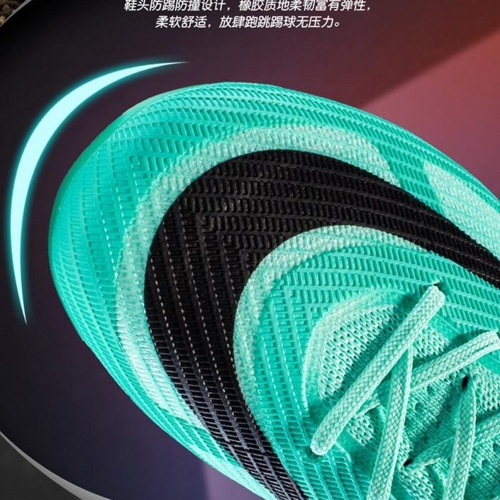 Zapatos de fútbol con tacos rotos juego infantil 2025 entrenamiento césped artificial estudiantes juventud tacos