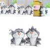 Adorable Lucifer Cat Plush Toy Keychain Cute Soft Figurine For Backpack Decoration