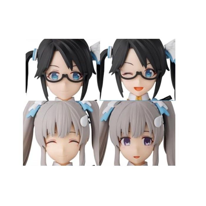 BANDAI SPIRITS 30MS Idolmaster Shiny Colors Option Hair Style & Face Parts Set (Mikawa Yuka/Ykokukiri) Pre-Painted Plastic Model,