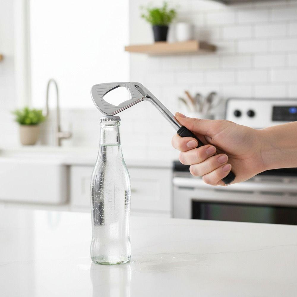 Zinc Zinc Zinc Alloy Golf Club Bottle Opener Non-deformable Bottle Cap Remover Brassie Bottle Opener Gift