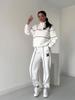 2024 Autumn Color Block Sporty Fashion Loose Set