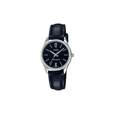 STANDARD Series, Fashion, Business, Retro, Literary and Versatile, Classic Hands, Black Dial, Waterproof, Quartz Movement, LTP-V005L-1BUDF