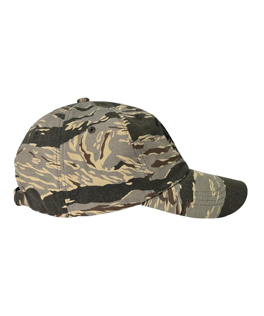 Nyuteib Tiger Military Oversized Ball Cap - Beige