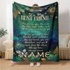 Friendship Through All Seasons Gift Customizable Blanket Customize Your Name Comfortable Texture Throw For Sofa Couch Office Bed Picnics For All