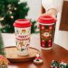 Christmas Ceramic Mug, Home and Office Tumbler, Cute Coffee Cup as a Gift for Birthday or Souvenir