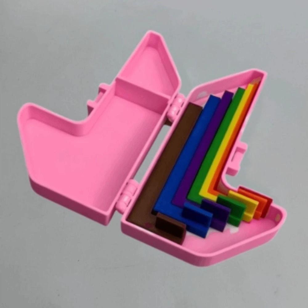 5/7pcs Color-coded Paper Crafting Alignment Guides Paper Positioning Rulers Set Card Making