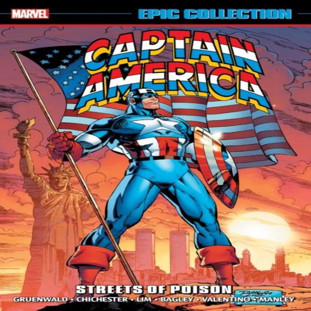 Captain America Epic Collection Streets of Poison New Printing by Mark Gruenwald Paperback Book 9781302960452