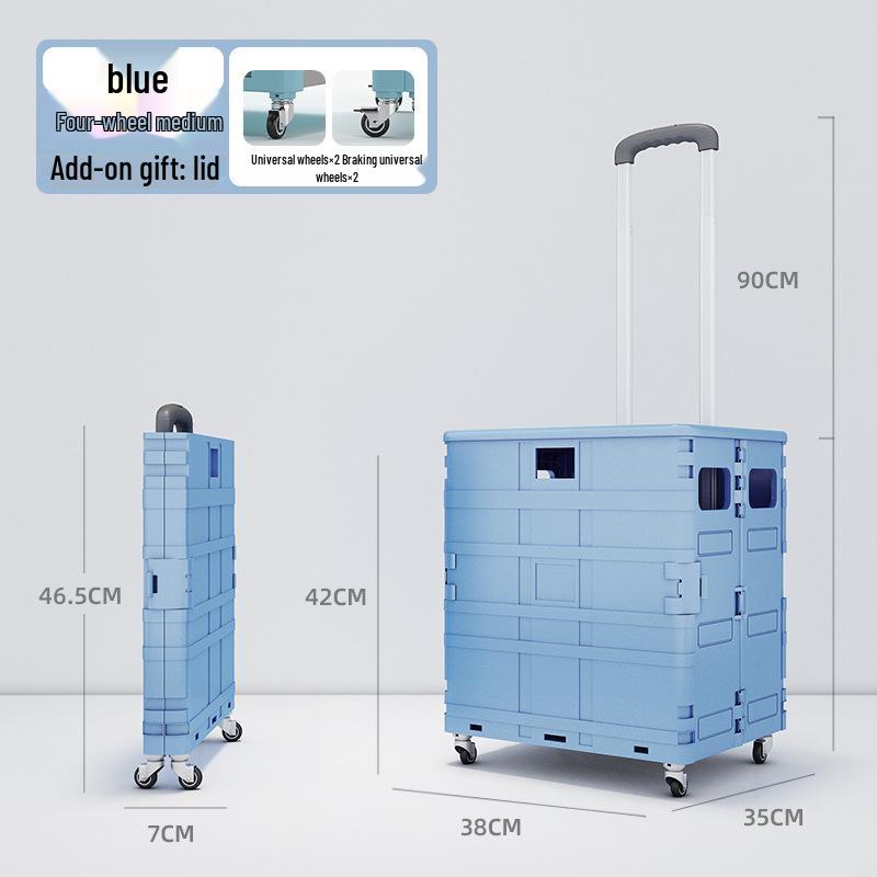 Kompaktní skládací nákupní vozík na schody a pro doručování