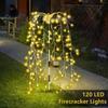 200LED Solar Lawn Lamp 8 Modes Solar Firework Lights Waterproof Outdoor Graden Decorative Light 120LED Terrace String Light
