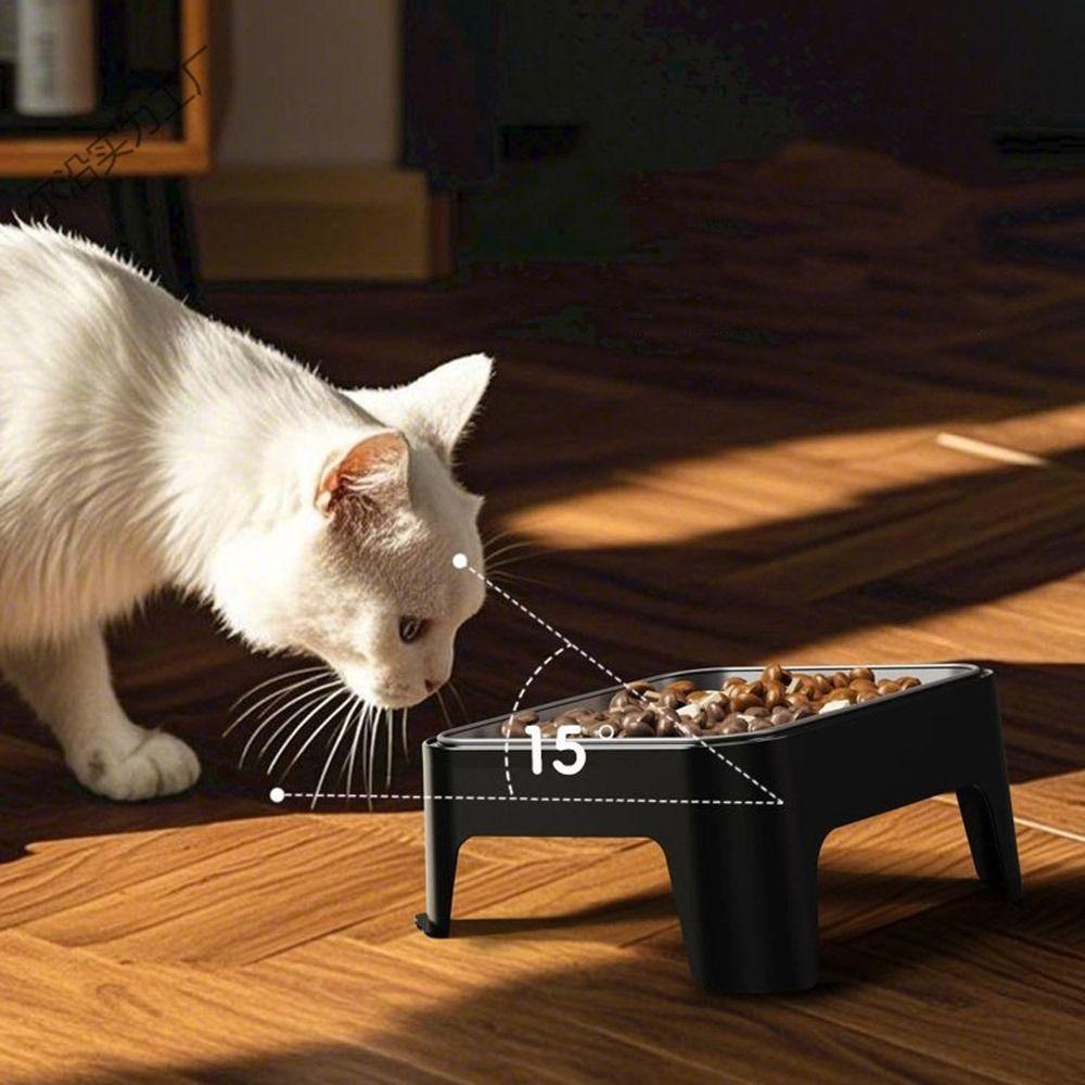 Neck Protection Stainless Steel Dog Bowl Large Capacity Pets Food Water Bowls  for Dogs Cats